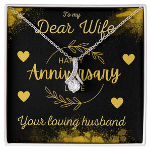 Happy Anniversary Gift for Wife A Beauty Alluring Necklace, Alluring Beauty Necklace