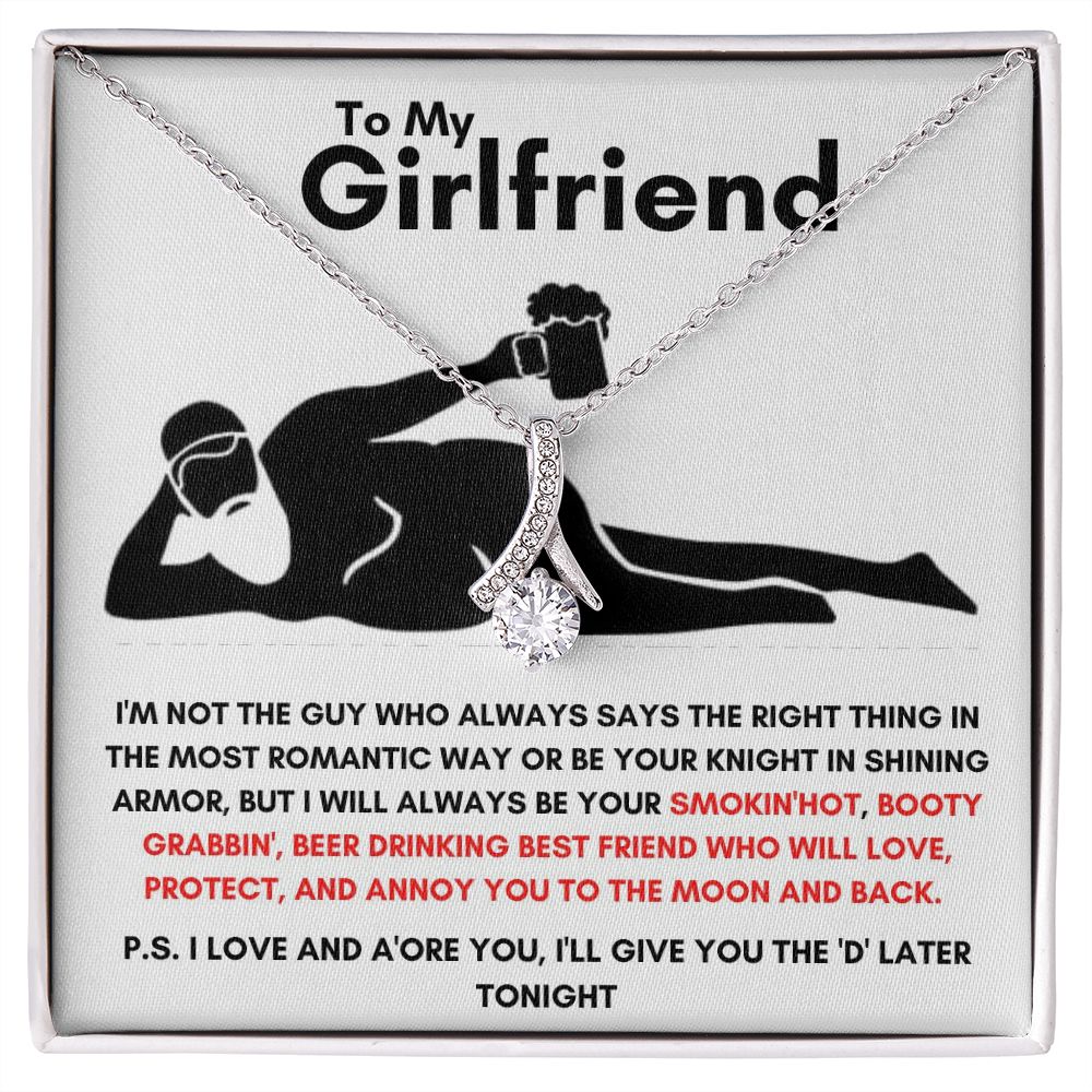 To My Girlfriend - Alluring Beauty Necklace - Booty Grabbin' Gift For Mom, necklace For Wife, Gift For Mother's Day