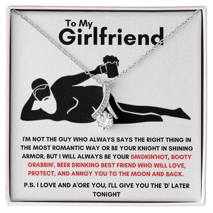To My Girlfriend - Alluring Beauty Necklace - Booty Grabbin' Gift For Mom, necklace For Wife, Gift For Mother's Day