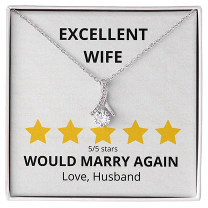 Excellent Wife 5 star Review Alluring Beauty Necklace