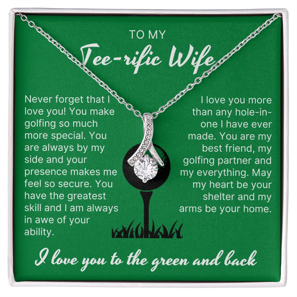 Always By My Side - Alluring Beauty Necklace For Golfer Wife
