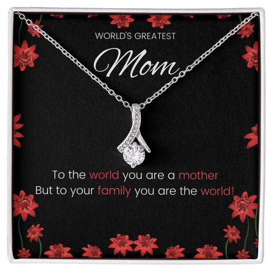 World's Greatest Mom Alluring Beauty Necklace