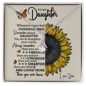 To My Daughter | Always Remember This | Alluring Beauty Necklace | Gift for Daughter from Dad