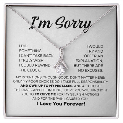 Apology Gift For Her - I Take Full Responsibility - Alluring Beauty Necklace