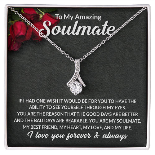 Soulmate My Best Friend Alluring Beauty Necklace Gift