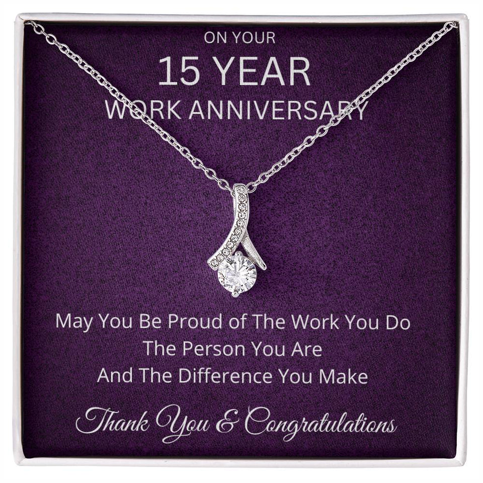 15 Year Work Anniversary Gift Alluring Beauty Necklace