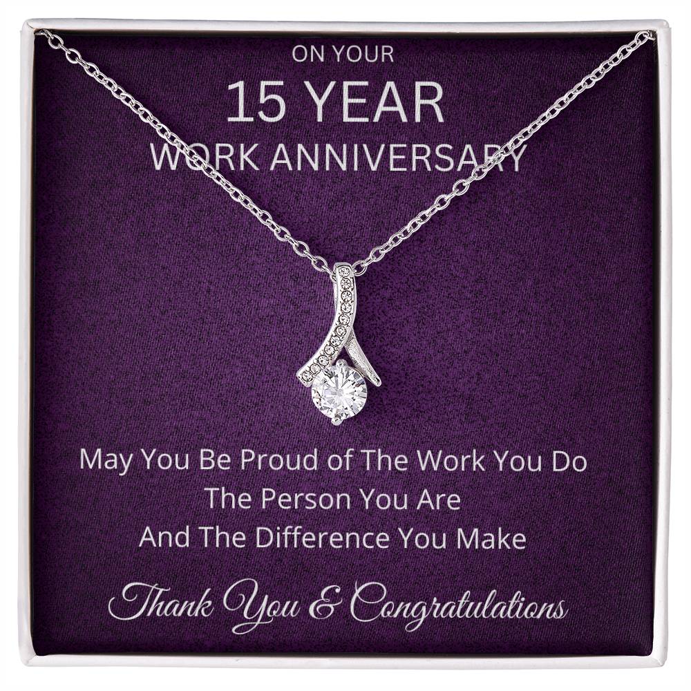 15 Year Work Anniversary Gift Alluring Beauty Necklace
