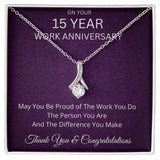 15 Year Work Anniversary Gift Alluring Beauty Necklace