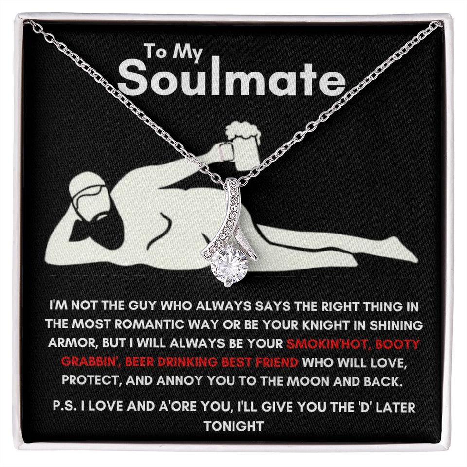 To My Soulmate - Alluring Beauty Necklace - Booty Grabbin' - Black Card