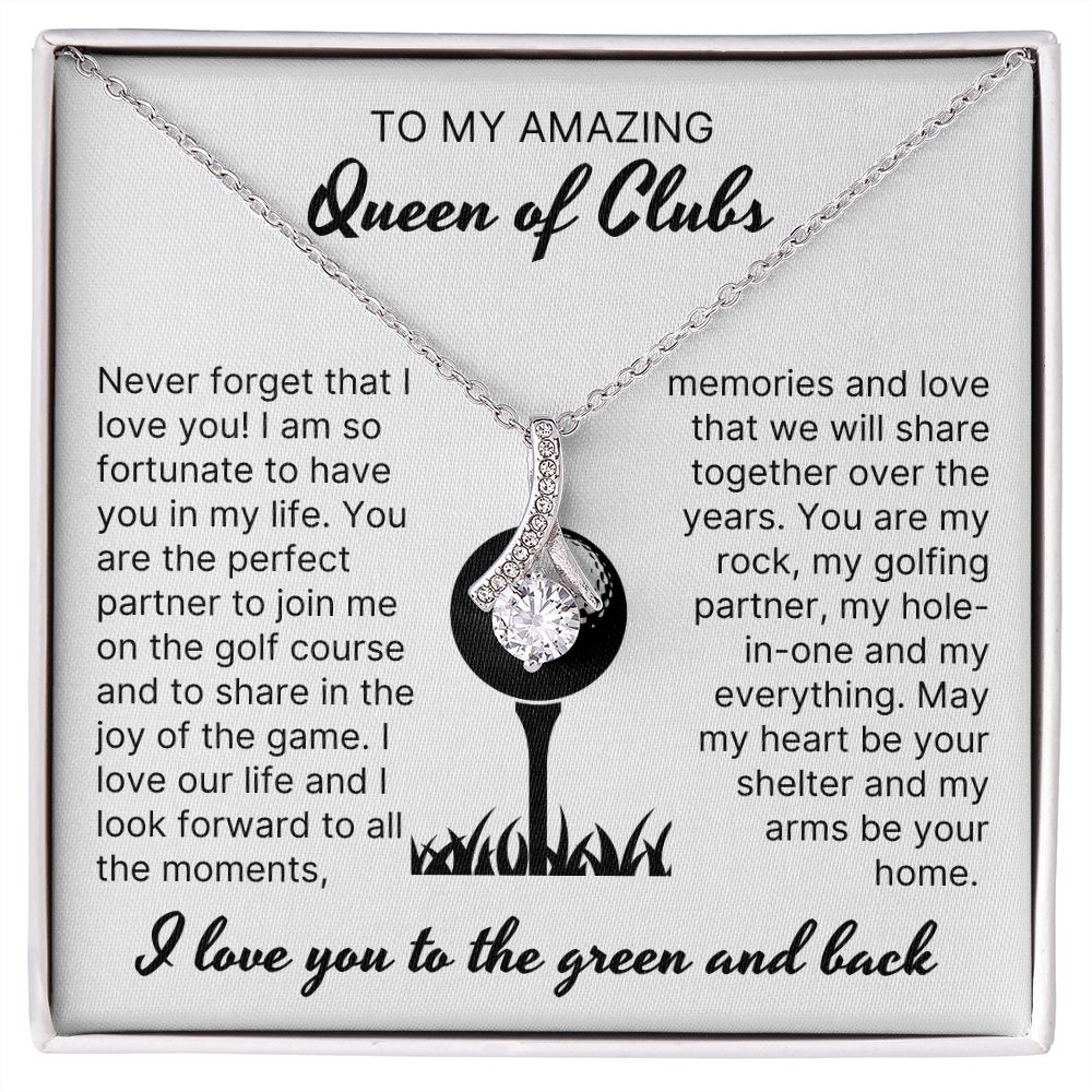 Moments, Memories & Love - Alluring Beauty Necklace For Lady Golfer