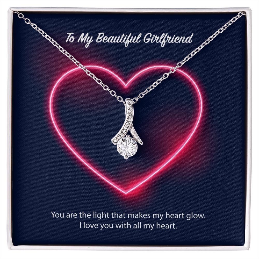 To My Beautiful Girlfriend Alluring Beauty Necklace