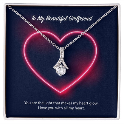 To My Beautiful Girlfriend Alluring Beauty Necklace