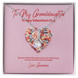 To My Granddaughter from Grandma Valentine's Day Alluring Beauty Necklace
