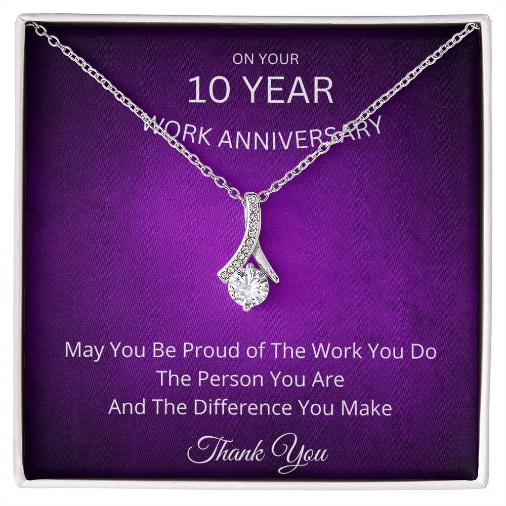 10 Year Work Anniversary Gift Alluring Beauty Necklace