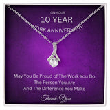 10 Year Work Anniversary Gift Alluring Beauty Necklace