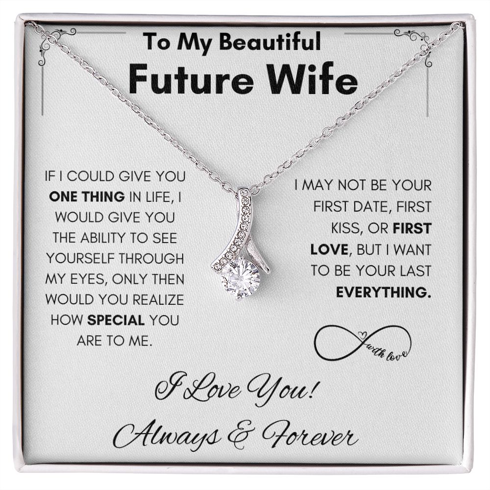 To My Future Wife - Alluring Beauty - Always & Forever Gift For Mom, necklace For Wife, Gift For Mother's Day