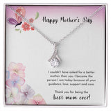 To The Best Mom Ever Alluring Beauty Necklace