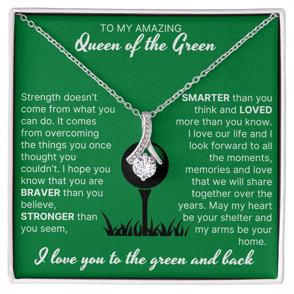 May My Arms Be Your Home - Alluring Beauty Necklace For Lady Golfer