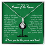 Love You To The Green And Back - Alluring Beauty Necklace For Lady Golfer