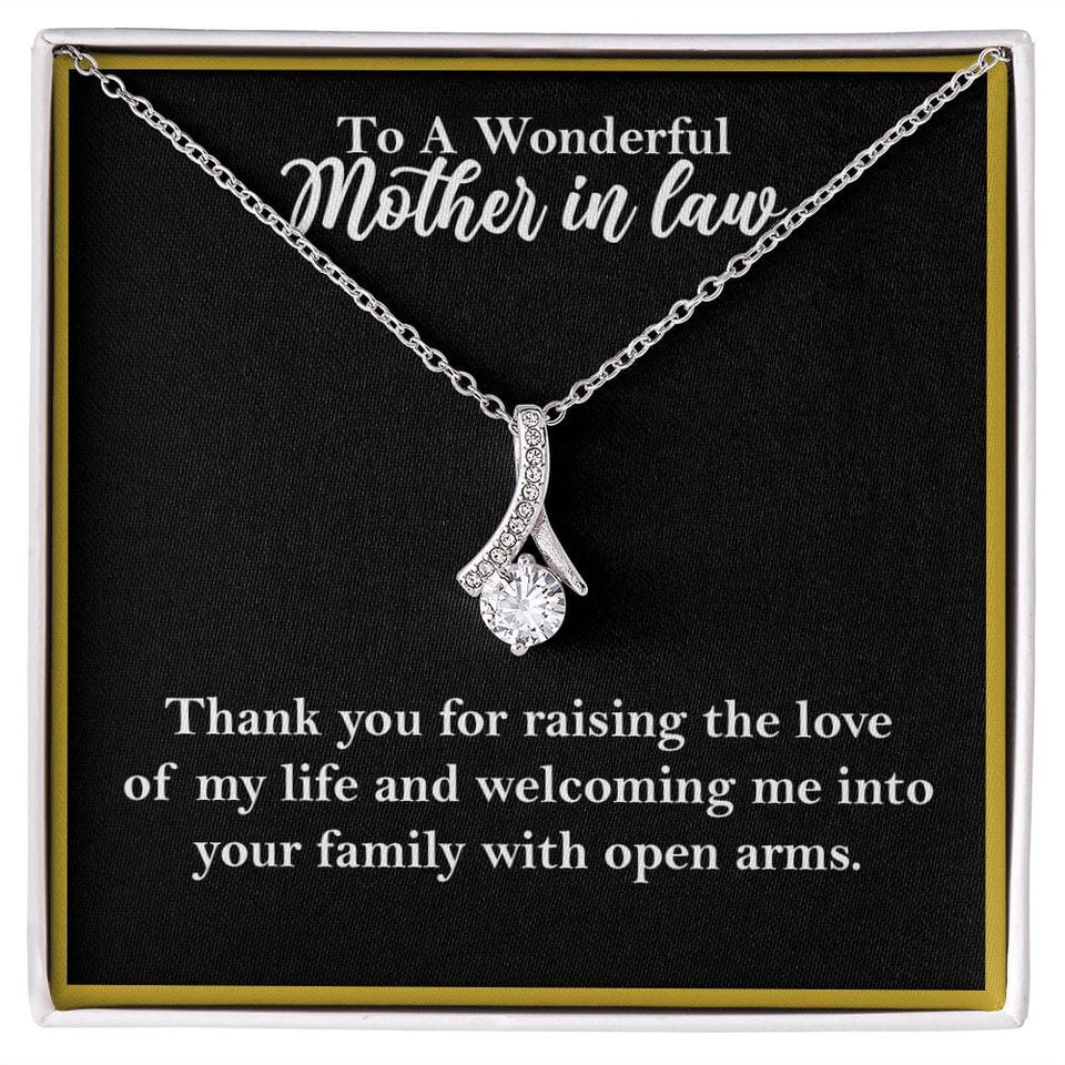 To A Wonderful Mother-In-Law Necklace Gift, Alluring Beauty Necklace