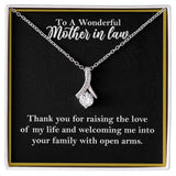 To A Wonderful Mother-In-Law Necklace Gift, Alluring Beauty Necklace