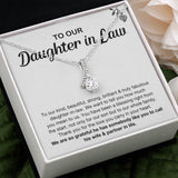 Daughter In Law You Mean To Us, Alluring Beauty Necklace, Gift for Daughter In Law, Christmas Gift Idea