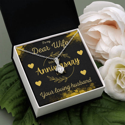 Happy Anniversary Gift for Wife A Beauty Alluring Necklace, Alluring Beauty Necklace