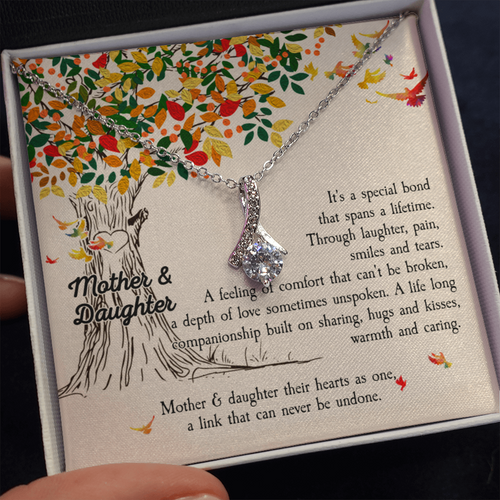 Mother & Daughter Necklace - Gift for Birthday, Anniversary Gift, Necklace for Daughter, Alluring Beauty Necklace