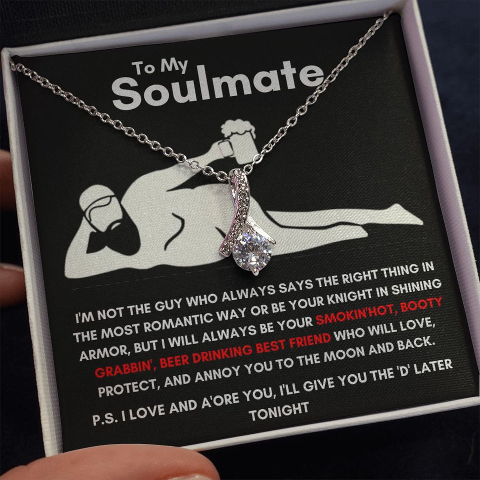 To My Soulmate - Alluring Beauty Necklace - Booty Grabbin' - Black Card