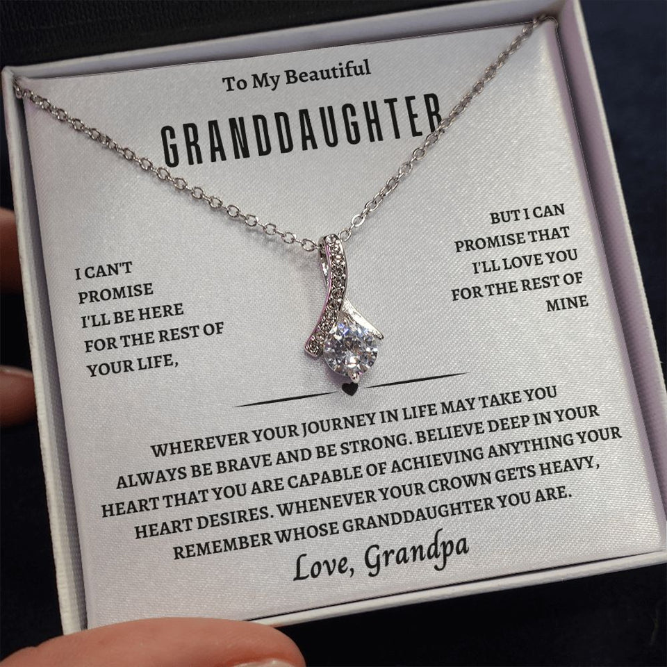 GrandDaughter From Grandpa Alluring Beauty Necklace