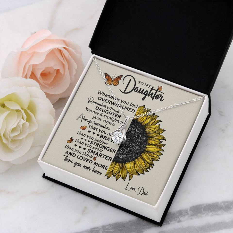 To My Daughter | Always Remember This | Alluring Beauty Necklace | Gift for Daughter from Dad