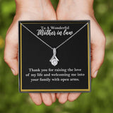 To A Wonderful Mother-In-Law Necklace Gift, Alluring Beauty Necklace