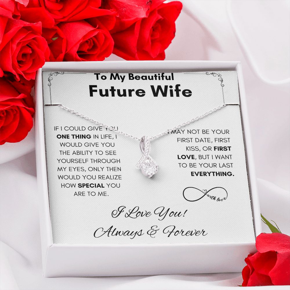To My Future Wife - Alluring Beauty - Always & Forever Gift For Mom, necklace For Wife, Gift For Mother's Day