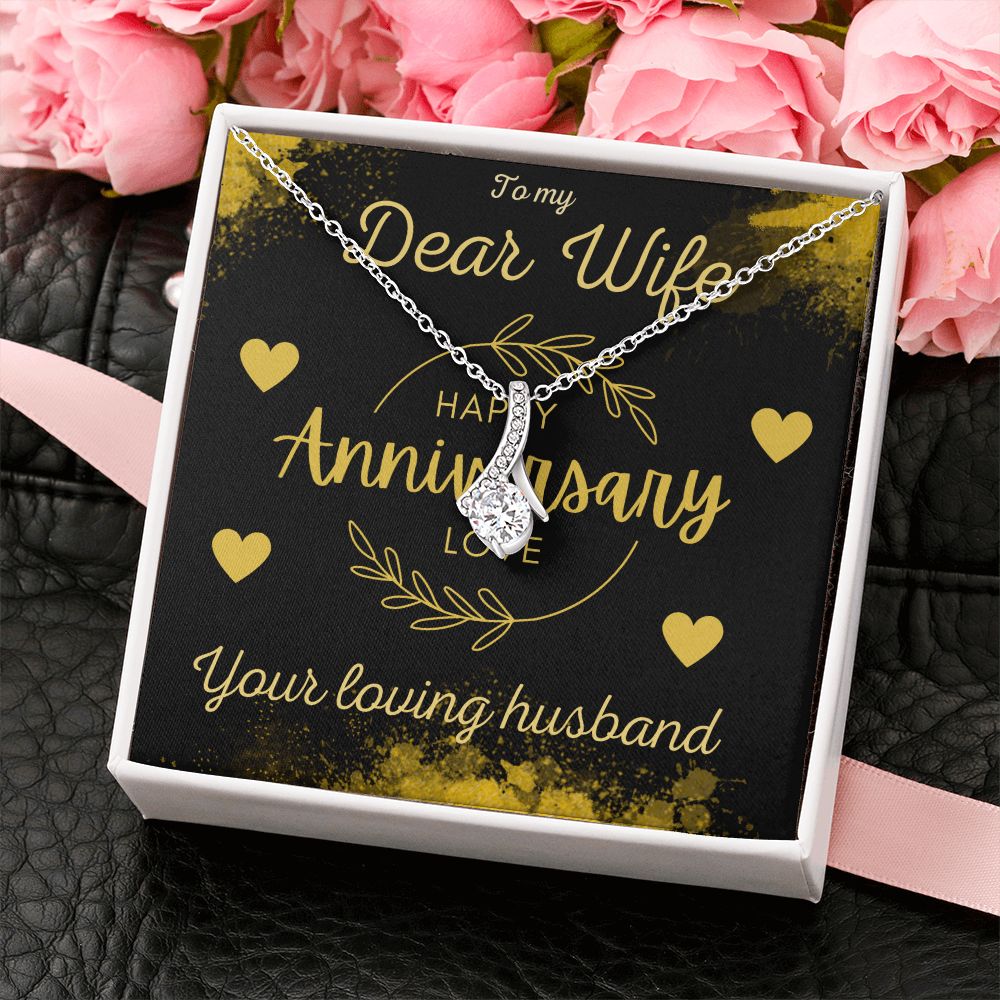 Happy Anniversary Gift for Wife A Beauty Alluring Necklace, Alluring Beauty Necklace