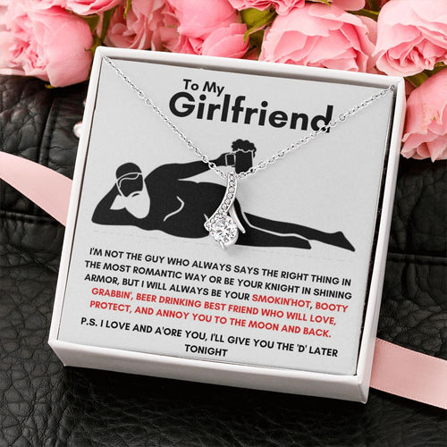 To My Girlfriend - Alluring Beauty Necklace - Booty Grabbin' Gift For Mom, necklace For Wife, Gift For Mother's Day