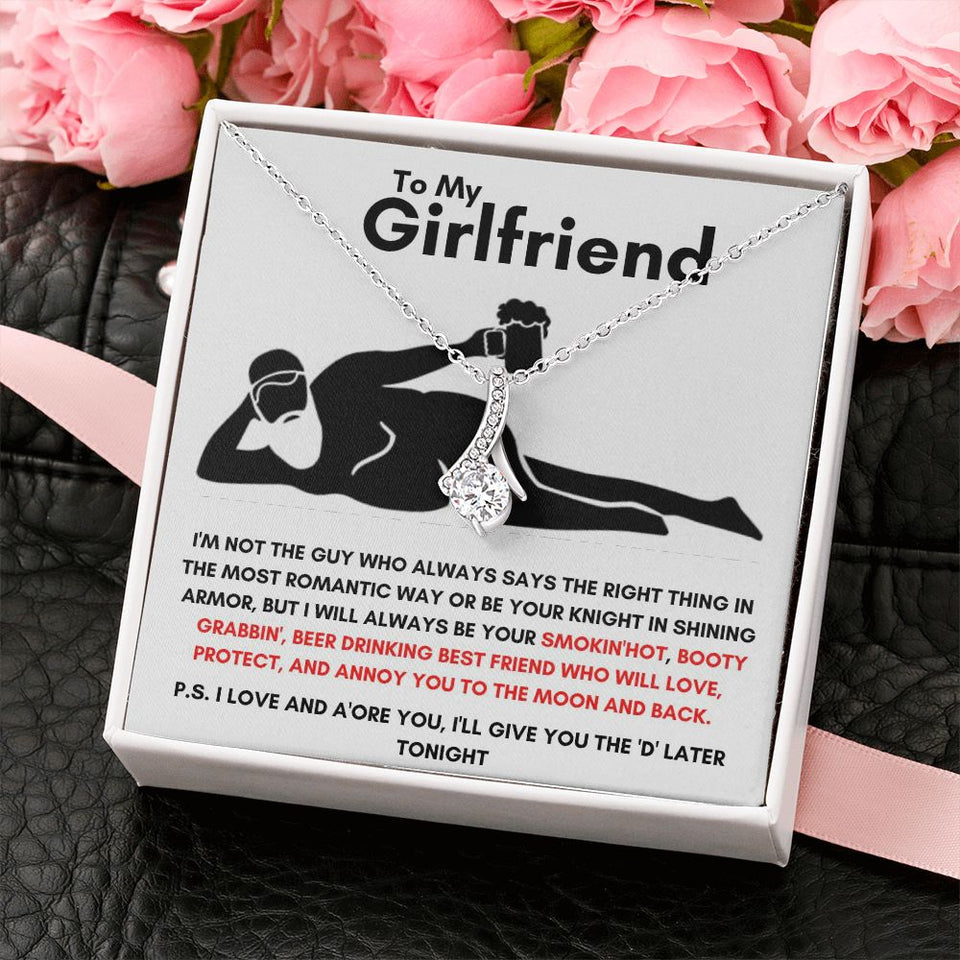 To My Girlfriend - Alluring Beauty Necklace - Booty Grabbin' Gift For Mom, necklace For Wife, Gift For Mother's Day