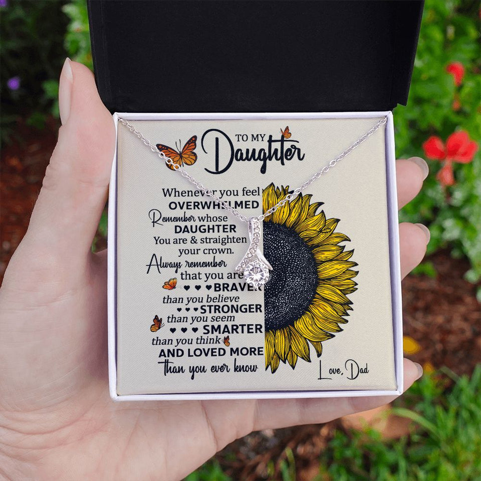 To My Daughter | Always Remember This | Alluring Beauty Necklace | Gift for Daughter from Dad