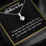 To A Wonderful Mother-In-Law Necklace Gift, Alluring Beauty Necklace