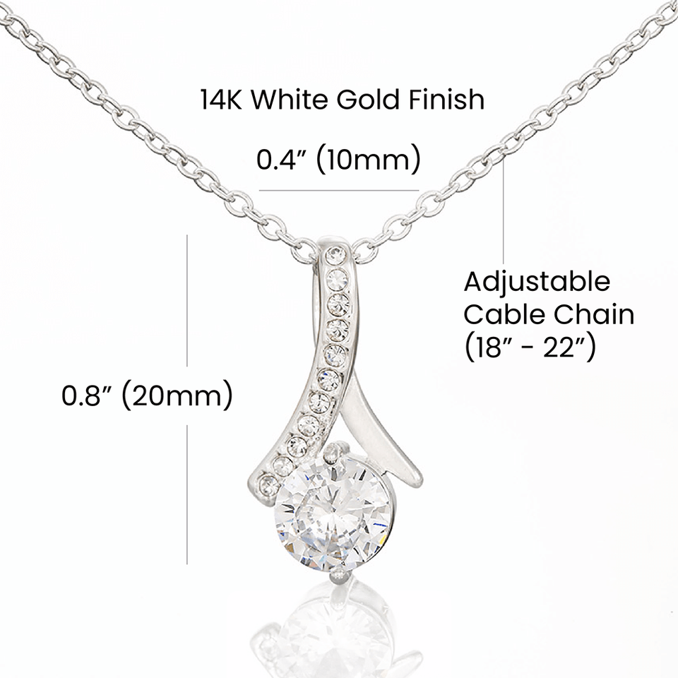 To My Beautiful Wife Alluring Beauty Necklace