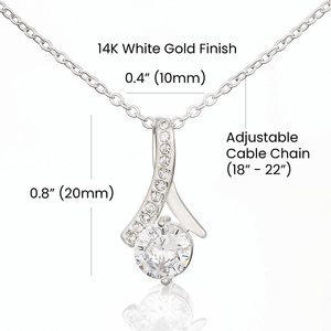 To Mom No Matter What Alluring Beauty Necklace
