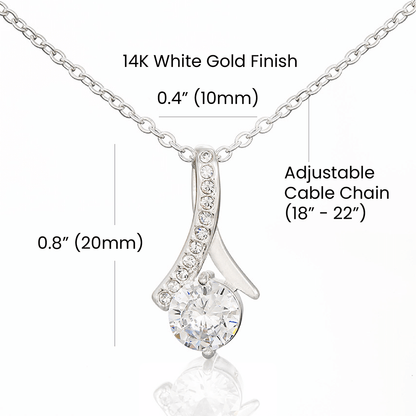 To My Fiancee Love Your Future Husband Alluring Beauty Necklace