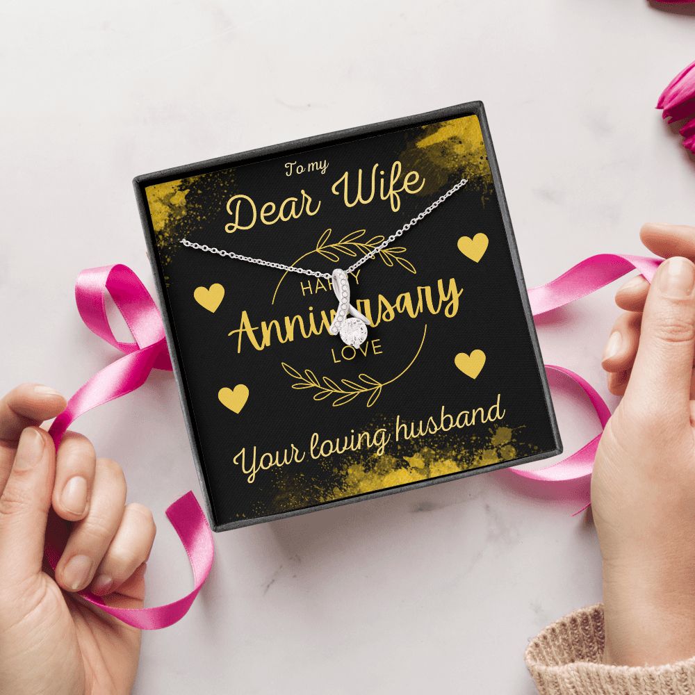 Happy Anniversary Gift for Wife A Beauty Alluring Necklace, Alluring Beauty Necklace