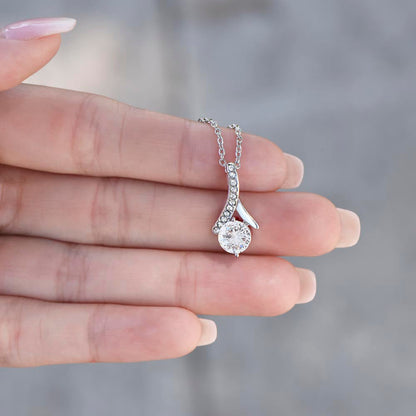 Gorgeous Wife I Love You, Alluring Beauty Necklace, Romantic Gift For Wife From Husband