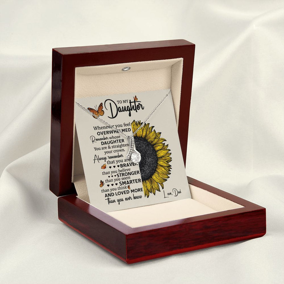 To My Daughter | Always Remember This | Alluring Beauty Necklace | Gift for Daughter from Dad