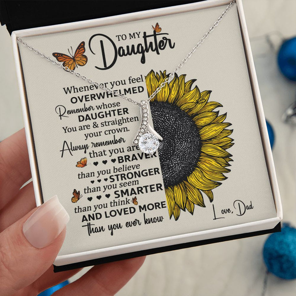 To My Daughter | Always Remember This | Alluring Beauty Necklace | Gift for Daughter from Dad