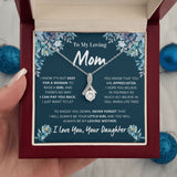 To My Loving Mom | You Will Always Be My Loving Mother | Alluring Necklace