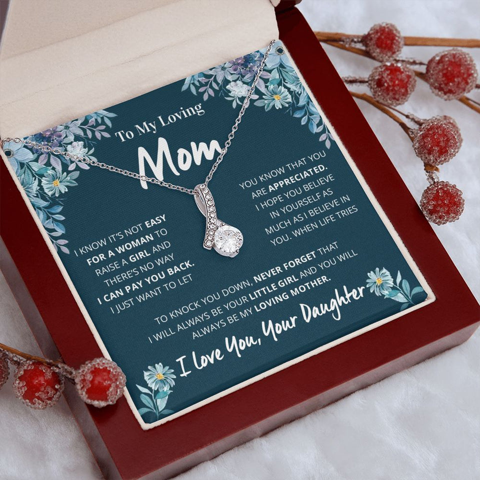 To My Loving Mom | You Will Always Be My Loving Mother | Alluring Necklace