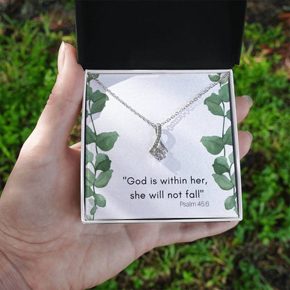 God Is Within Her Alluring Beauty Necklace