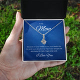 Mom Faith Hope and Love Alluring Beauty Necklace