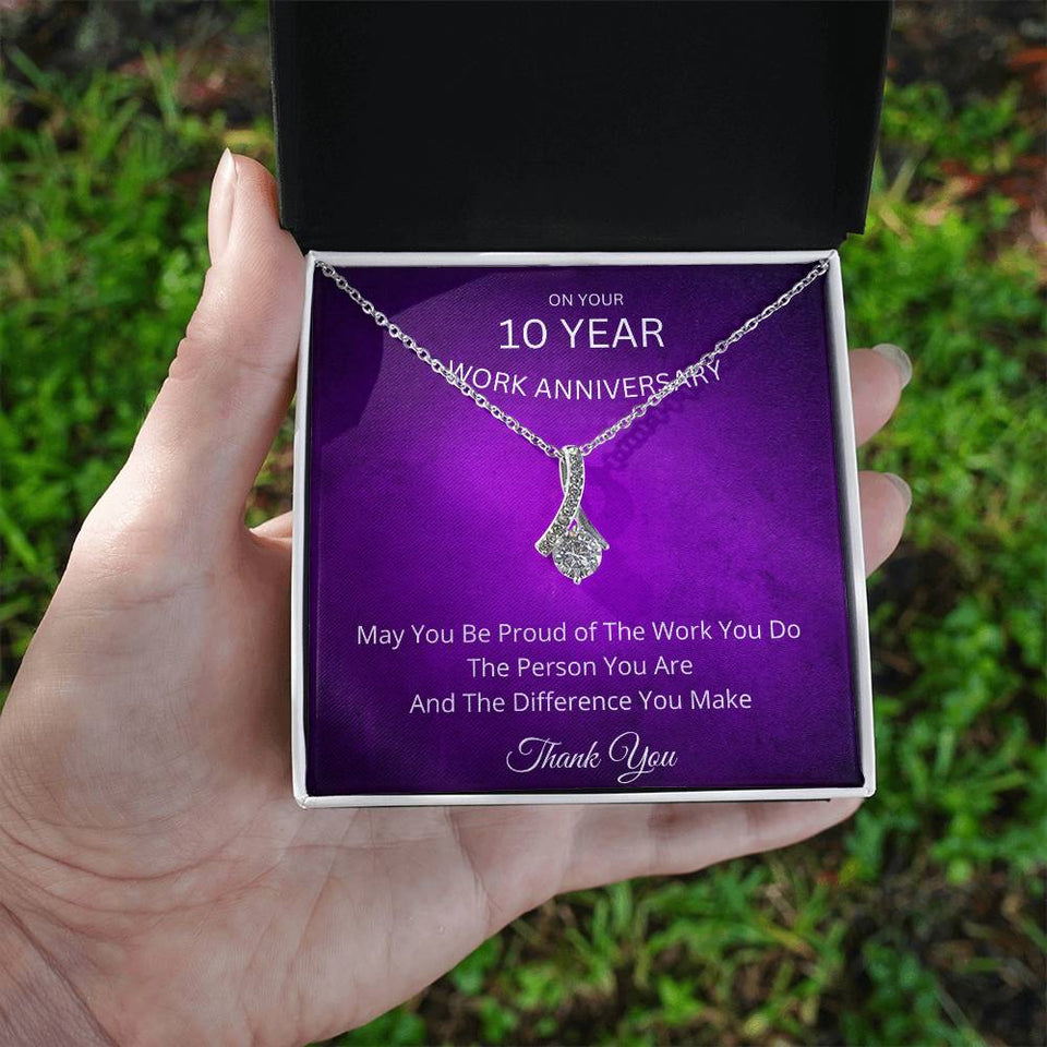 10 Year Work Anniversary Gift Alluring Beauty Necklace